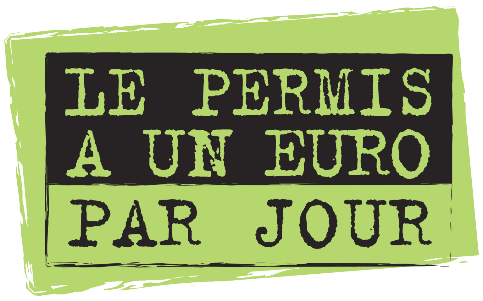 logo Permis à 1€ par jour couleur